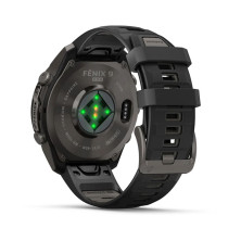 Reloj Multideporte Garmin Fenix 9 Pro Titanio 47 mm correa silicona Negro DINÁMICA DE CARRERA CON SENSOR DE MUÑECA