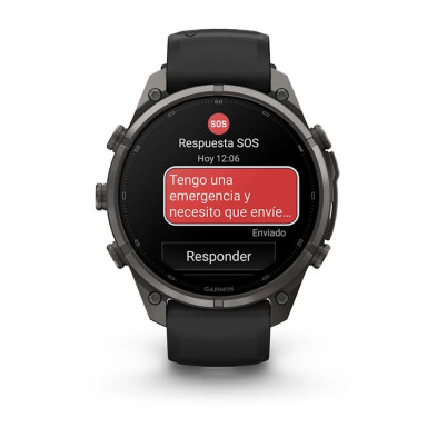 Reloj Multideporte Garmin Fenix 9 Pro Titanio 47 mm correa silicona Negro CONEXIÓN INREACH CON LA RESISTENCIA DEL TITANIO
