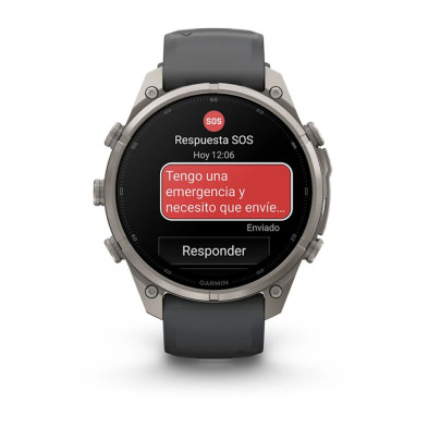 Reloj Multideporte Garmin Fenix 9 Pro Titanio 47 mm correa silicona Gris CONEXIÓN INREACH CON LA RESISTENCIA DEL TITANIO