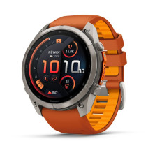 Reloj Multideporte Garmin Fenix 9 Pro inReach Titanio 51 mm correa silicona Naranja Naranja claro
