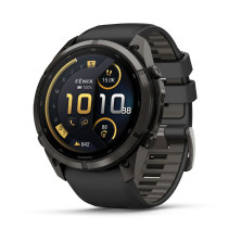 Reloj Multideporte Garmin Fenix 9 Pro inReach Titanio 51 mm correa silicona Negro