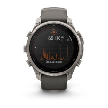 Reloj Multideporte Garmin Fenix 9 Pro inReach Solar 47 mm correa silicona Gris