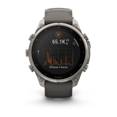 Reloj Multideporte Garmin Fenix 9 Pro inReach 47 mm correa silicona Gris mas autonimia con pantalla solar