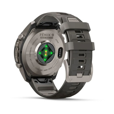 Reloj Multideporte Garmin Fenix 9 Pro inReach Solar 47 mm correa silicona Gris DINÁMICA DE CARRERA CON SENSOR DE MUÑECA