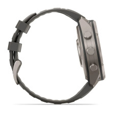 Reloj Multideporte Garmin Fenix 9 Pro inReach Solar 47 mm correa silicona Gris con caja de titanio mas fina y ligera
