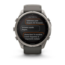 Reloj Multideporte Garmin Fenix 9 Pro inReach Solar 51 mm correa silicona Gris