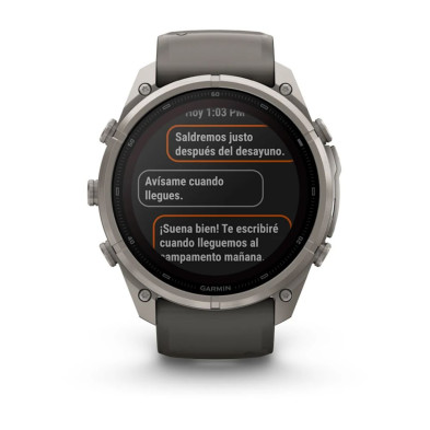Reloj Multideporte Garmin Fenix 9 Pro inReach Solar 51 mm correa silicona Gris mas autonomia con pantalla solar