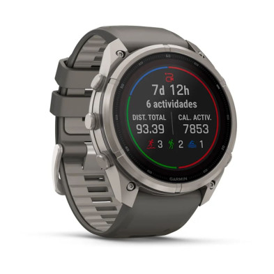 Reloj Multideporte Garmin Fenix 9 Pro inReach Solar 51 mm correa silicona Gris pantalla AMOLED más brillante