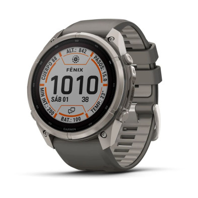 Reloj Multideporte Garmin Fenix 9 Pro inReach Solar 51 mm correa silicona Gris