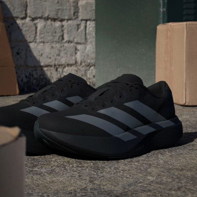 Zapatillas Adidas Adizero Evo SL Hombre Core Black Iron Metallic Grey Four velocidad