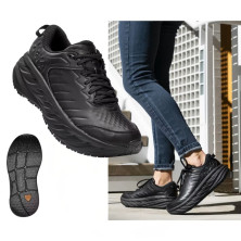 Zapatillas Hoka Bondi SR Hombre Black Black comodidad para ir a trabajar