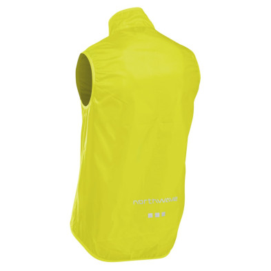 chaleco Northwave Vortex 2 amarillo fluor espalda