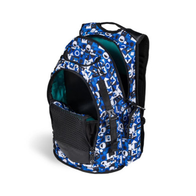 Mochila Arena All Set Backpack 45 estampada gran capacidad y compartimentos