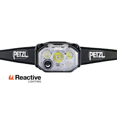 Linterna frontal Petzl Swift RL Classic 1200 lúmenes Black tecnología REACTIVE LIGHTING