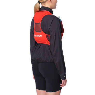 Chaleco Salomon S/LAB PULSAR 3 +2 Soft Flask Fiery Red/ Andorra/ Orange Pop ajuste perfecto y sin rebotes