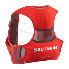 Chaleco Salomon S/LAB PULSAR 3 +2 Soft Flask rojo y naranja