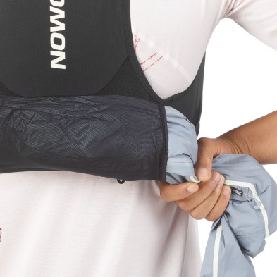 Chaleco Salomon S/LAB PULSAR 6 +2 Soft Flask Black versátil bolsillo túnel