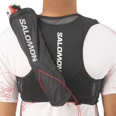Chaleco Salomon S/LAB PULSAR 6 +2 Soft Flask Black Compatible con Custom Quiver