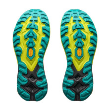 Zapatillas Hoka Mafate 5 Hombre Black Hoka Citrus suela Vibram Megagrip