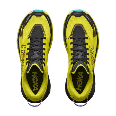 Zapatillas Hoka Mafate 5 Hombre Black Hoka Citrus empeine elástico y dinámico par
