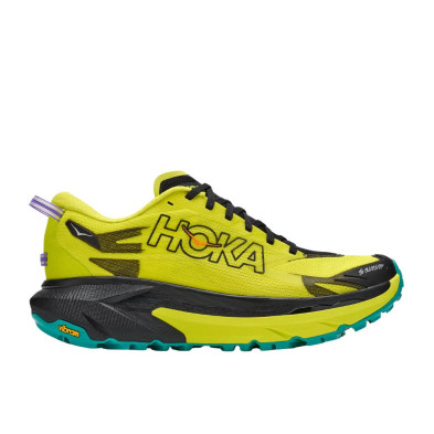 Zapatillas Hoka Mafate 5 Hombre Black Hoka Citrus compatiblidad con polainas