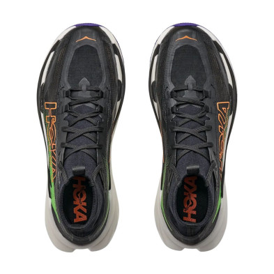 Zapatillas Hoka Tecton X 4 hombre Black Neon Green empeine de tejido Matryx Micro mantiene la transpirabilidad