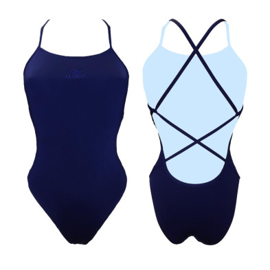 Bañador de natación Sirene Comfort mujer azul marino