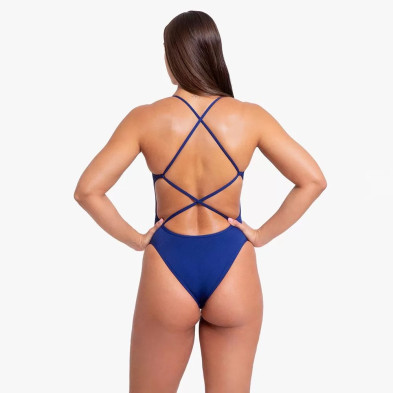 Bañador de natación Sirene Comfort mujer azul marino