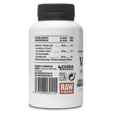 Crown Sport Nutrition Vitamin C Sequential 90 cápsulas 500 mg de vitamina C por cápsula