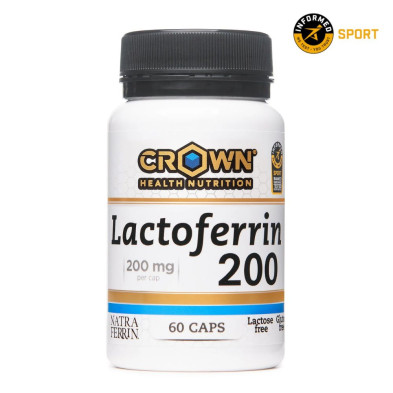 Lactoferrin 200 crown nutrition 60 cápsulas
