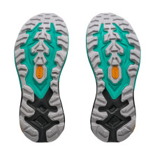 Zapatillas Hoka Mafate 5 Mujer Black Electric Aqua con tecnología de tacos de tracción
