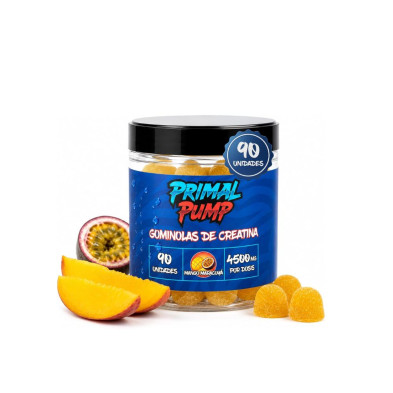 Primal Pump gominolas Creatina 90 Gummies Mango Maracuyà