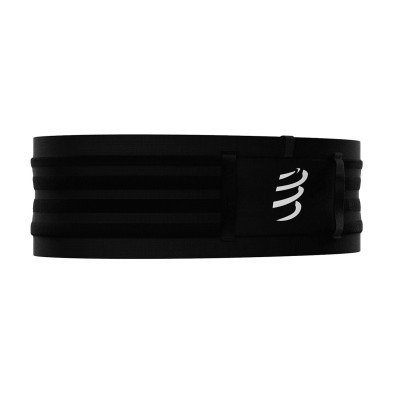 Cinturón de trail compressport Free Belt Pro Black con portabastones
