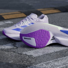 Zapatillas Adidas Adizero Boston 13 Mujer Purple Tint Solar Purple Green Spark suela lighttraxion