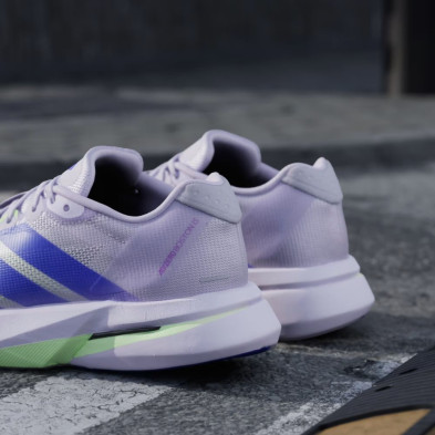 Zapatillas Adidas Adizero Boston 13 Mujer Purple Tint Solar Purple Green Spark lengueta mejorada
