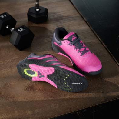 Zapatillas entrenamiento Adidas Dropset 4 Hombre Lucid Pink Aurora Onix Core Black  suela multifuncional de caucho continental