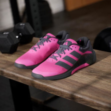Zapatillas entrenamiento Adidas Dropset 4 Hombre Lucid Pink Aurora Onix Core Black  para entrenamiento de fuerza en gimnasio