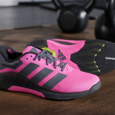 Zapatillas entrenamiento Adidas Dropset 4 Hombre rosa negro amarillo