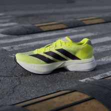 Zapatillas Adidas Adizero Boston 13 Hombre Solar Yellow Aurora Plum Powder Plum