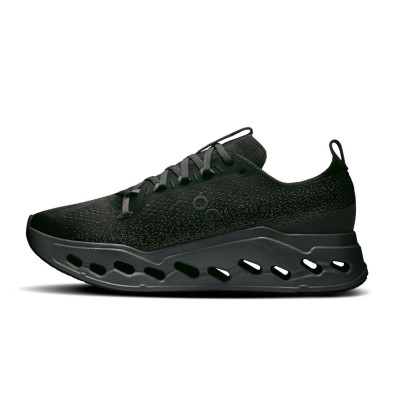 Zapatillas On Running Cloudsurfer Max wide Hombre Black Eclipse mucha amortiguación y buena absorción de impactos