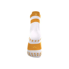 Calcetines Compressport Pro Racing V4.0 Run High White Sunflower protección contra ampollas