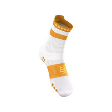 Calcetines Compressport Pro Racing V4.0 Run High White Sunflower
