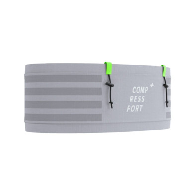 Cinturón de trail Compressport Free Belt Pro Gray Violet/ Neon Green