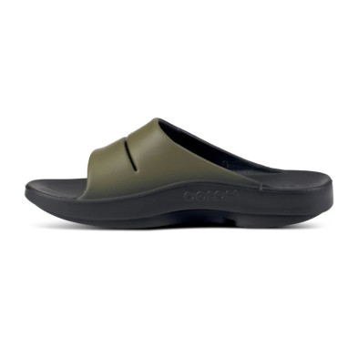 Sandalias Oofos Recovery Ooahh Sport Tactical Green tecnologia oofoam