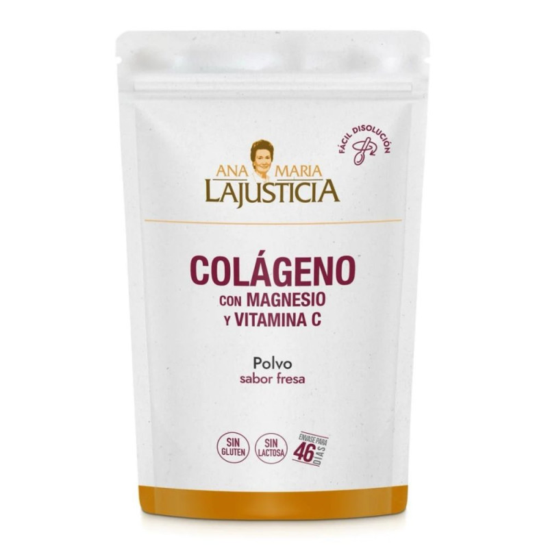 Ana Maria la Justicia Colágeno con Magnesio y Vitamina C 350 gr Fresa