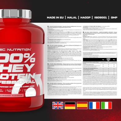 100% Whey Protein Professional 1816gr Vanilla scitec nutrition leyenda