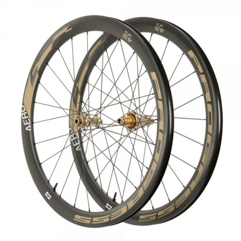 Juego ruedas Progress Aero 45 LTD Disc Cubierta