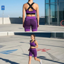 Sujetador deportivo Hanker Top Seka Morado