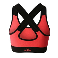 Sujetador deportivo Hanker Top cruzado Seka Naranja