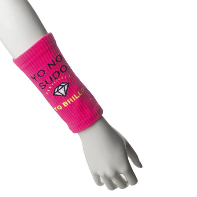 Muñequera sudor Hanker Palam Rosa ligera y absorvente
